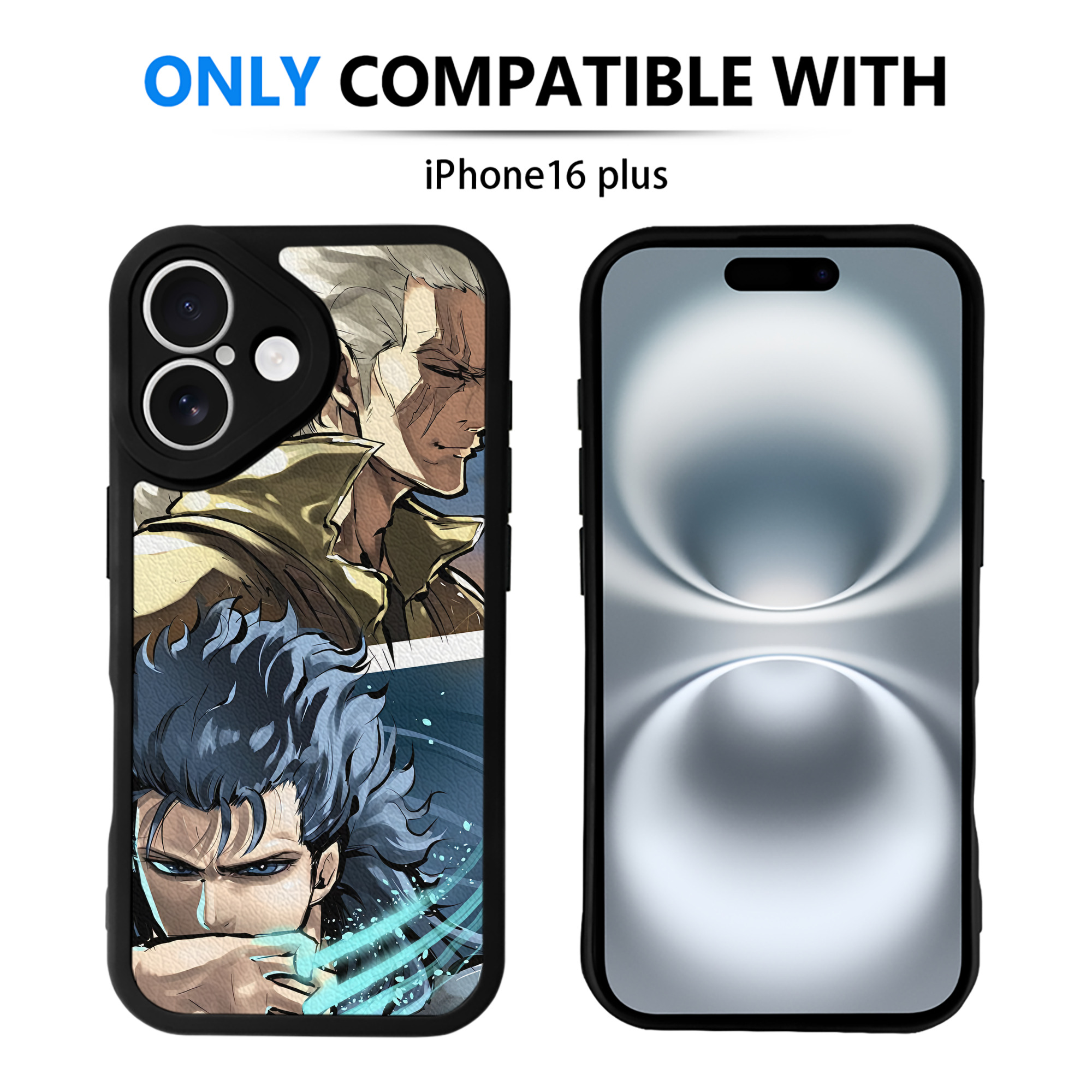 （画像用） 北斗の拳 Fist of the North Star 【iPhone 16シリーズ対応】シリコンスマホケース（レザー調） 材質：シリコン